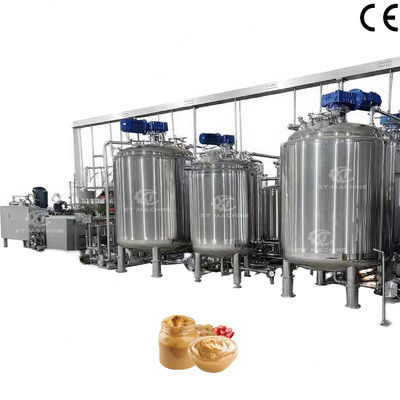 अच्छी कीमत खाद्य ग्रेड पूर्ण स्वचालित मूंगफली का मक्खन मिश्रण टैंक नट मिक्सिंग मशीन ऑनलाइन