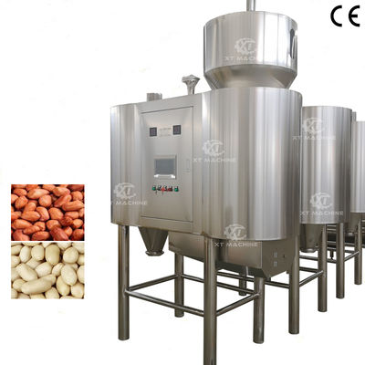 अच्छी कीमत High Blanching Rate Pneumatic Air Peanut Peeling Machine 1000kg/h Blanched Peanut Making Machine ऑनलाइन