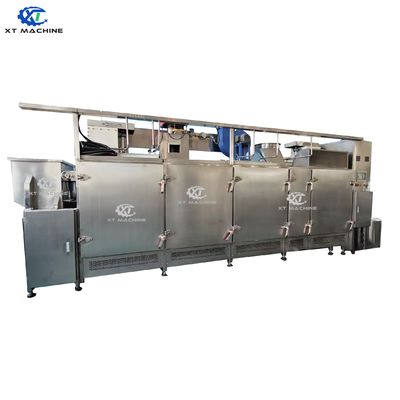 अच्छी कीमत Continuous Nut Roasting Machine with PLC Control 300-5000kg/h Capacity and Stainless Steel Construction ऑनलाइन