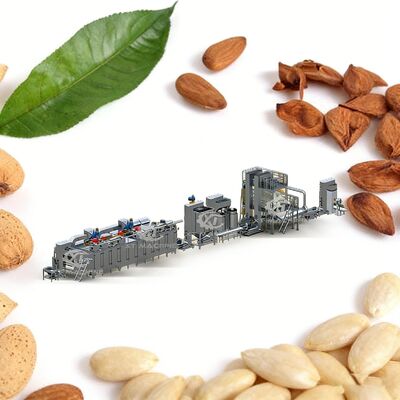अच्छी कीमत 400-600 किलोग्राम/घंटा मूंगफली ब्लांचिंग मशीन 95-97% छीलने की दर के साथ और ब्लांच मूंगफली उत्पादन लाइन के लिए SUS304 सामग्री ऑनलाइन