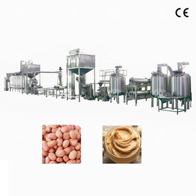 पीएलसी मूंगफली का मक्खन बनाने की संयंत्र 1000kg/h-5000kg/h