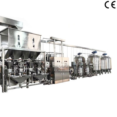 पूरी तरह से स्वचालित 304 स्टेनलेस स्टील मूंगफली का मक्खन बनाने की मशीन मूंगफली का मक्खन उत्पादन लाइन मूंगफली का मक्खन पीसने की मशीन