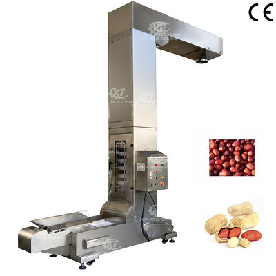 SUS304 Z प्रकार का एलिवेटर कन्वेयर 1000 किलोग्राम/घंटा मूंगफली के प्रसंस्करण के लिए