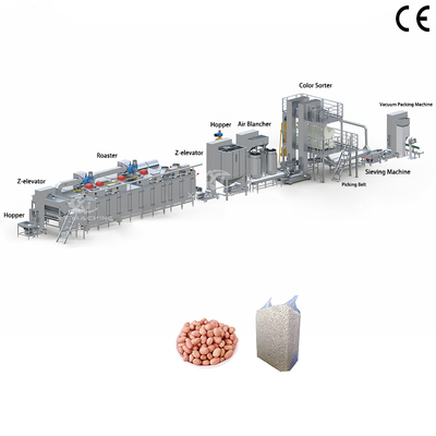 अच्छी कीमत स्टेनलेस स्टील मूंगफली ब्लैंचिंग मशीन 500-1000kg/घंटा 220V/380V ऑनलाइन