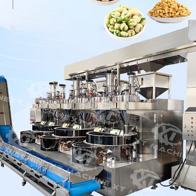 बहु-स्वाद वाले मूंगफली के लिए उच्च आउटपुट स्वचालित मूंगफली कोटिंग मशीन - नमकीन/समुद्री शैवाल स्वाद/कुरकुरा