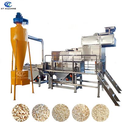 औद्योगिक 500kg/घंटा क्षमता 7.5kw पावर 2-स्टेज चॉपिंग मूंगफली क्रशिंग मशीन नट प्रोसेसिंग के लिए