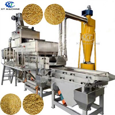 औद्योगिक मूंगफली काटने की मशीन, 500 किलो/घंटा क्षमता, 7.5 किलोवाट शक्ति और समान नट प्रसंस्करण के लिए 2-चरण कटाई