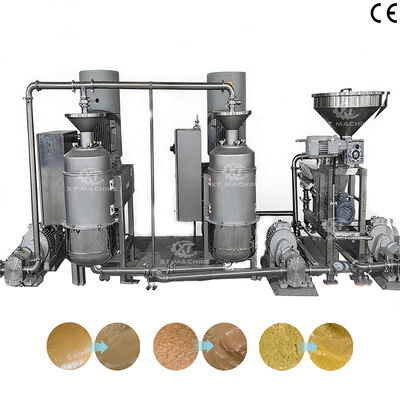 अच्छी कीमत उच्च गति वाले मूंगफली पीसने और नट मक्खन पीसने की मशीन 200-300 जाल परिशुद्धता के साथ नट प्रसंस्करण संयंत्र के लिए ऑनलाइन