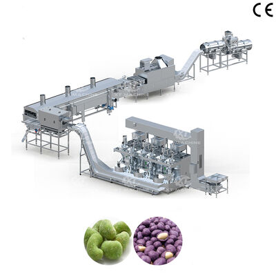 पूर्ण स्वचालित फ्राइंग कोटेड मूंगफली प्रसंस्करण संयंत्र केशव अखरोट बादाम फ्राइंग उत्पादन लाइन