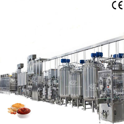 अच्छी कीमत नट बटर प्रसंस्करण संयंत्रों के लिए वाणिज्यिक मूंगफली/काजू मक्खन बनाने की मशीन और शीतलन प्रणाली के साथ पैकेजिंग ऑनलाइन